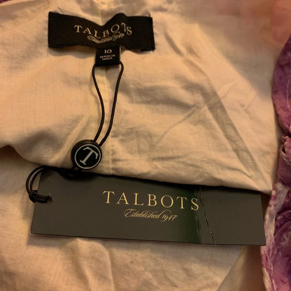 Talbots Watercolor Tiered Skirt sz 10 NWT - Picture 3 of 5